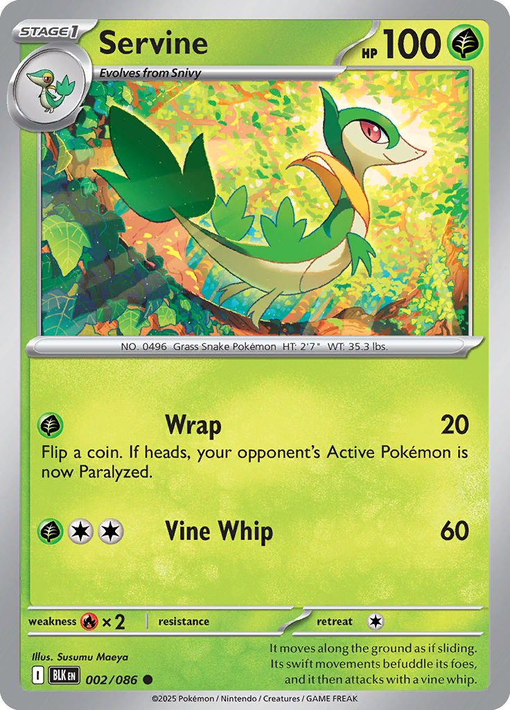Gloom Pokemon card #002 from Black Bolt TCG set - high resolution trading card image