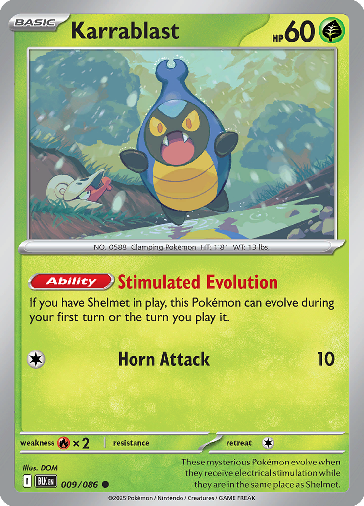 Growlithe Pokemon card #009 from Black Bolt TCG set - high resolution trading card image