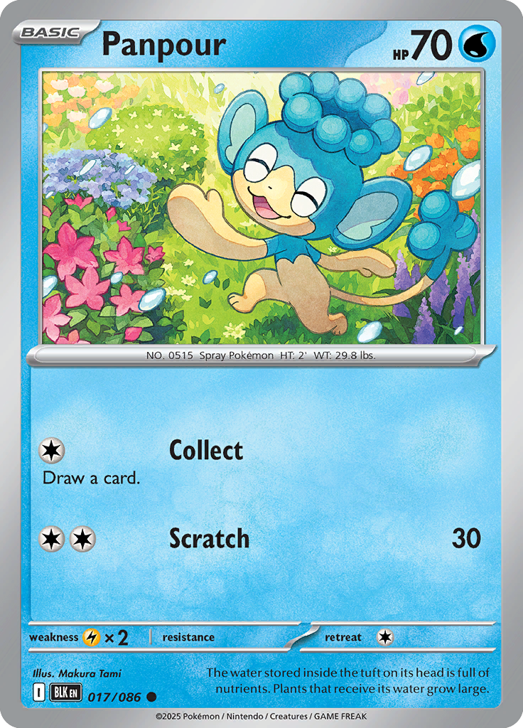 Pikachu Pokemon card #017 from Black Bolt TCG set - high resolution trading card image