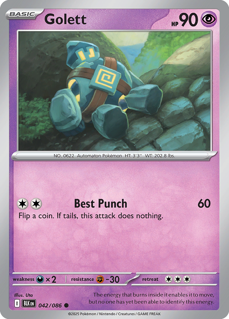 Honchkrow Pokemon card #042 from Black Bolt TCG set - high resolution trading card image