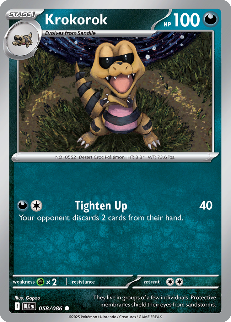 Meowth Pokemon card #058 from Black Bolt TCG set - high resolution trading card image