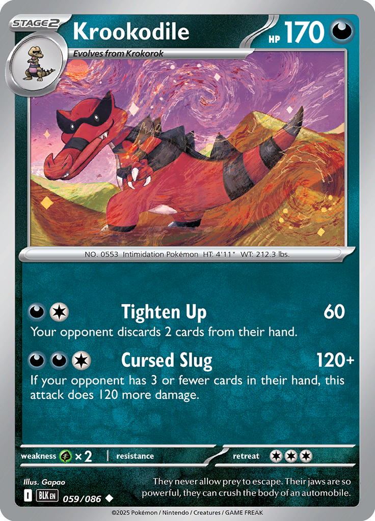 Persian Pokemon card #059 from Black Bolt TCG set - high resolution trading card image
