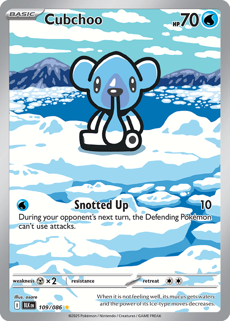Tirtouga Pokemon card #109 from Black Bolt TCG set - high resolution trading card image