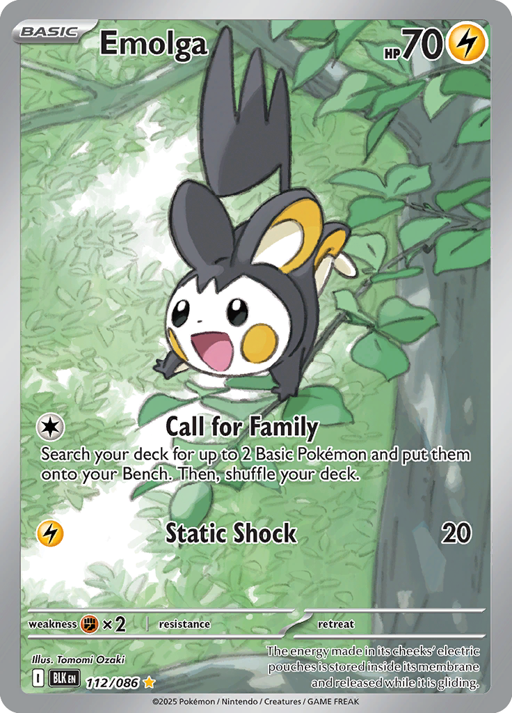 Cubchoo Pokemon card #112 from Black Bolt TCG set - high resolution trading card image