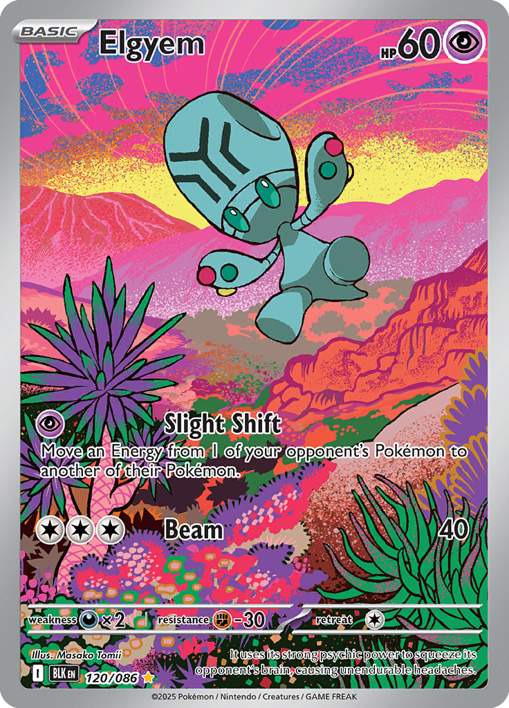 Musharna Pokemon card #120 from Black Bolt TCG set - high resolution trading card image