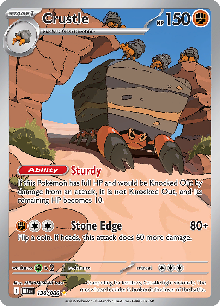 Conkeldurr Pokemon card #130 from Black Bolt TCG set - high resolution trading card image