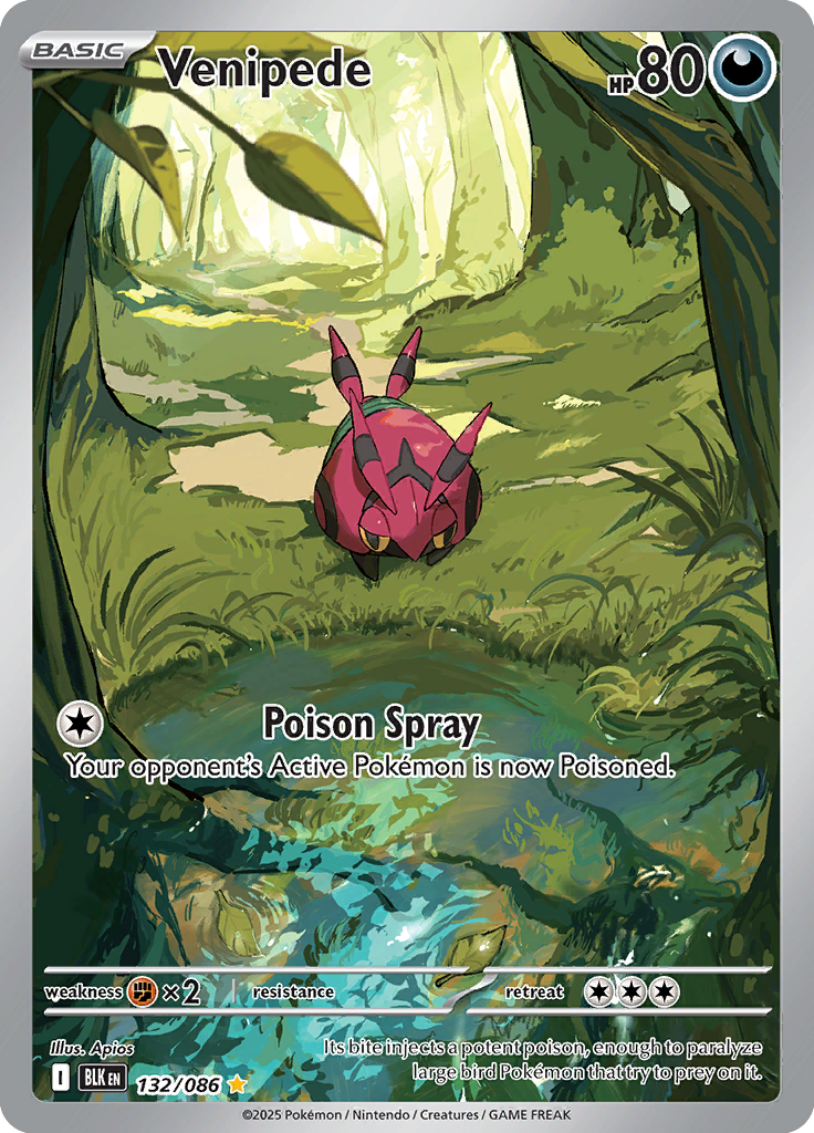 Dwebble Pokemon card #132 from Black Bolt TCG set - high resolution trading card image