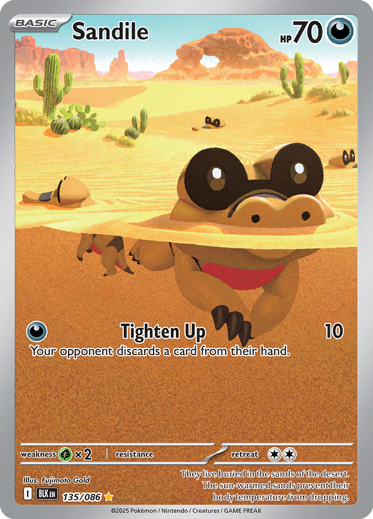 Venipede Pokemon card #135 from Black Bolt TCG set - high resolution trading card image