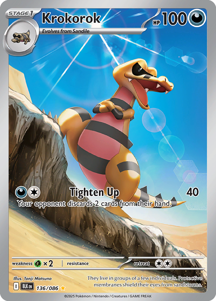 Whirlipede Pokemon card #136 from Black Bolt TCG set - high resolution trading card image