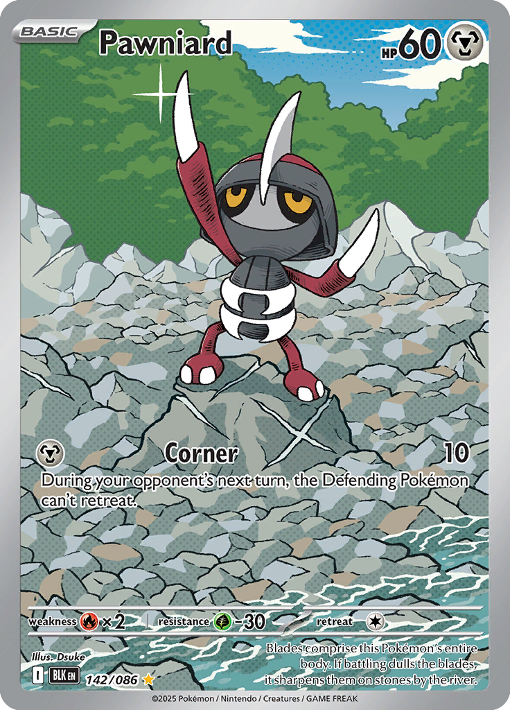 Mandibuzz Pokemon card #142 from Black Bolt TCG set - high resolution trading card image