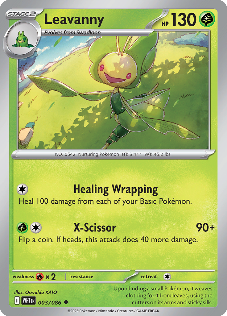 Leavanny Pokemon card #003 from White Flare TCG set - high resolution trading card image