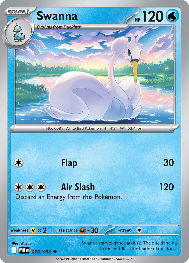 Vanilluxe Pokemon card #026 from White Flare TCG set - high resolution trading card image