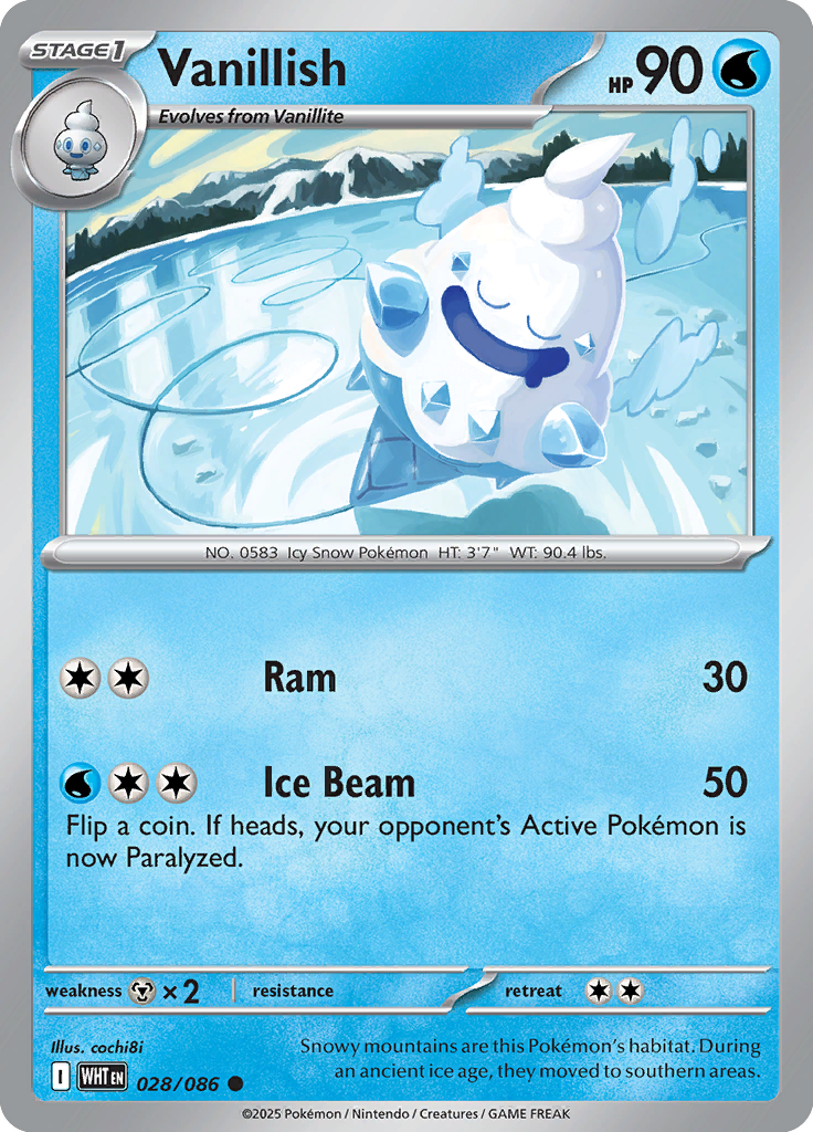 Blitzle Pokemon card #028 from White Flare TCG set - high resolution trading card image