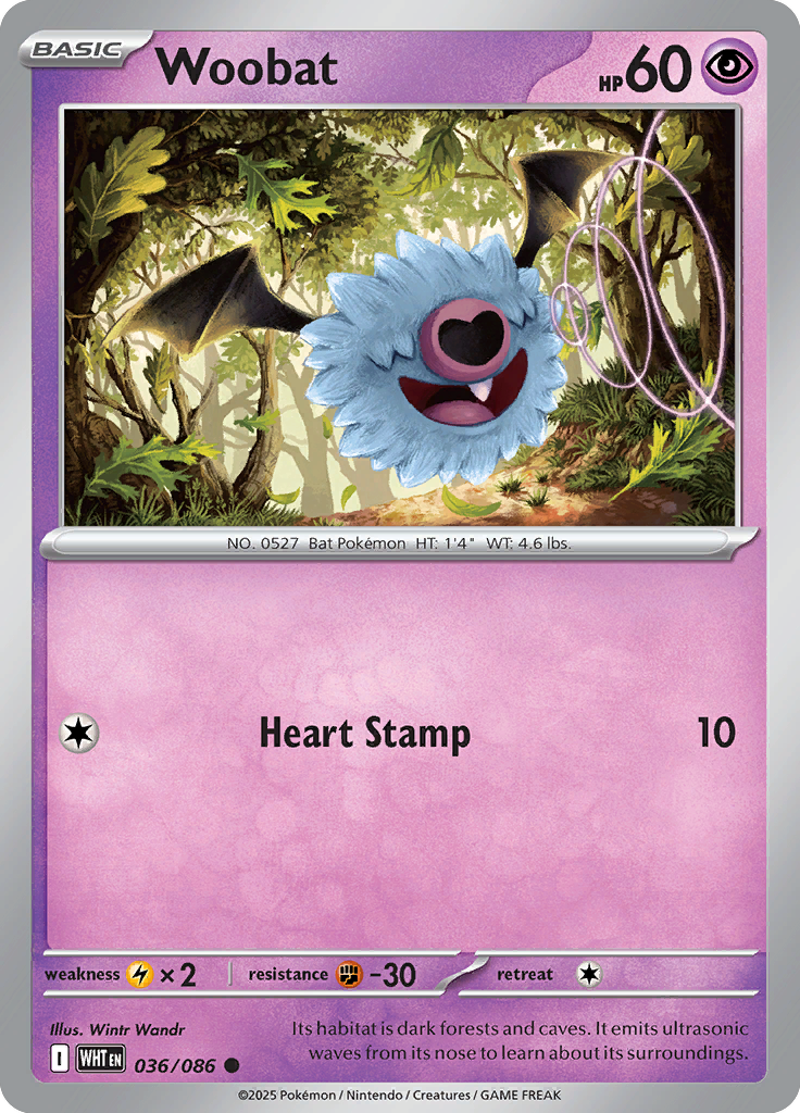 Yamask Pokemon card #036 from White Flare TCG set - high resolution trading card image