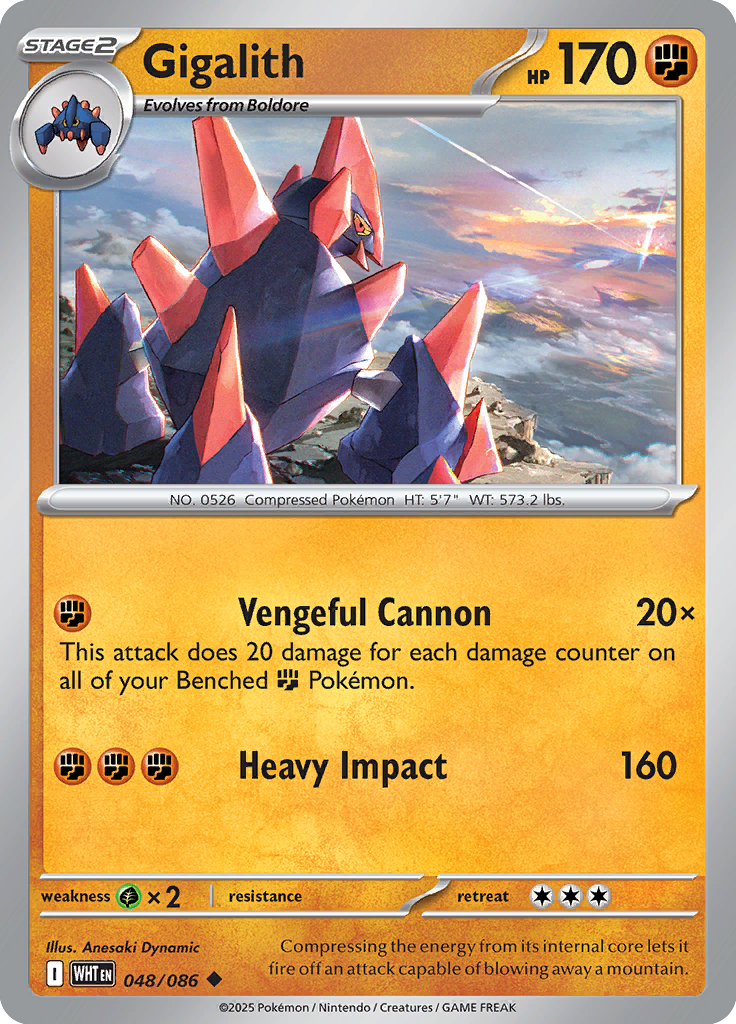 Archeops Pokemon card #048 from White Flare TCG set - high resolution trading card image