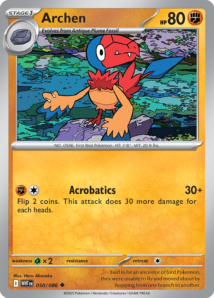 Mienshao Pokemon card #050 from White Flare TCG set - high resolution trading card image
