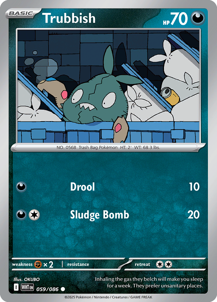 Zoroark Pokemon card #059 from White Flare TCG set - high resolution trading card image