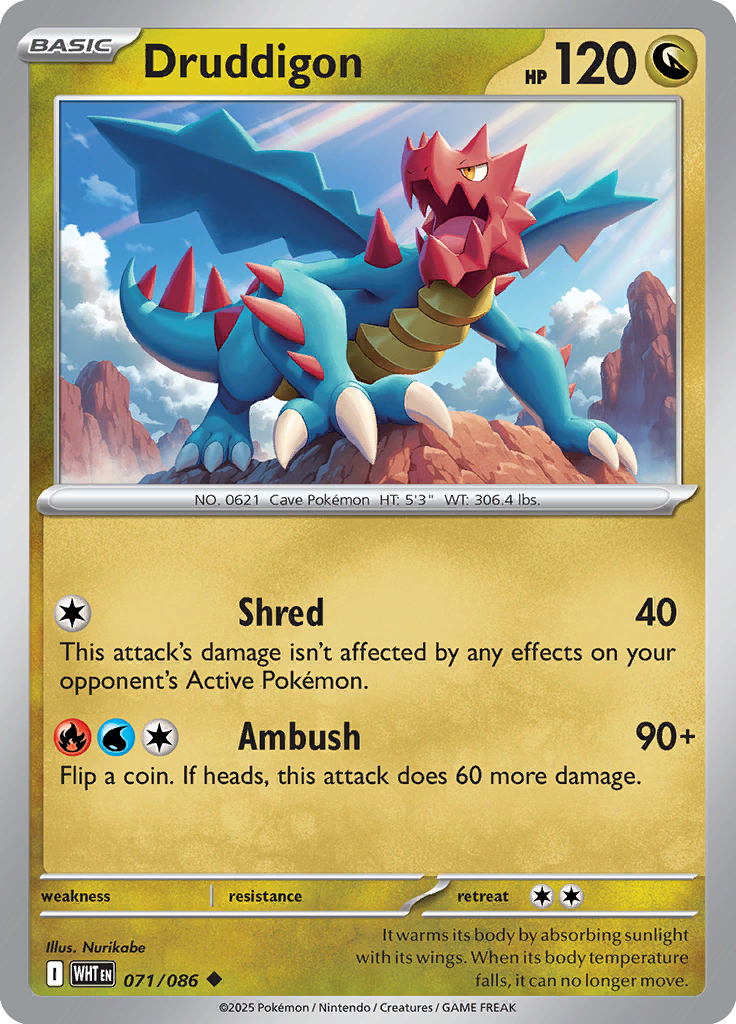 Watchog Pokemon card #071 from White Flare TCG set - high resolution trading card image