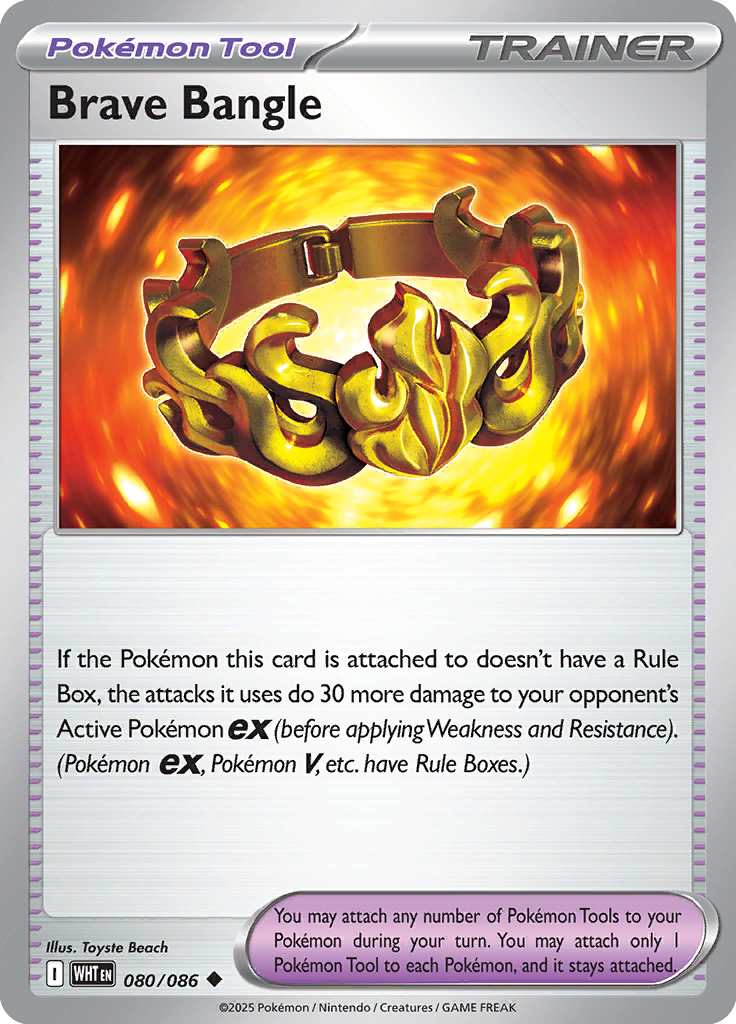 Brave Bangle Pokemon card #080 from White Flare TCG set - high resolution trading card image