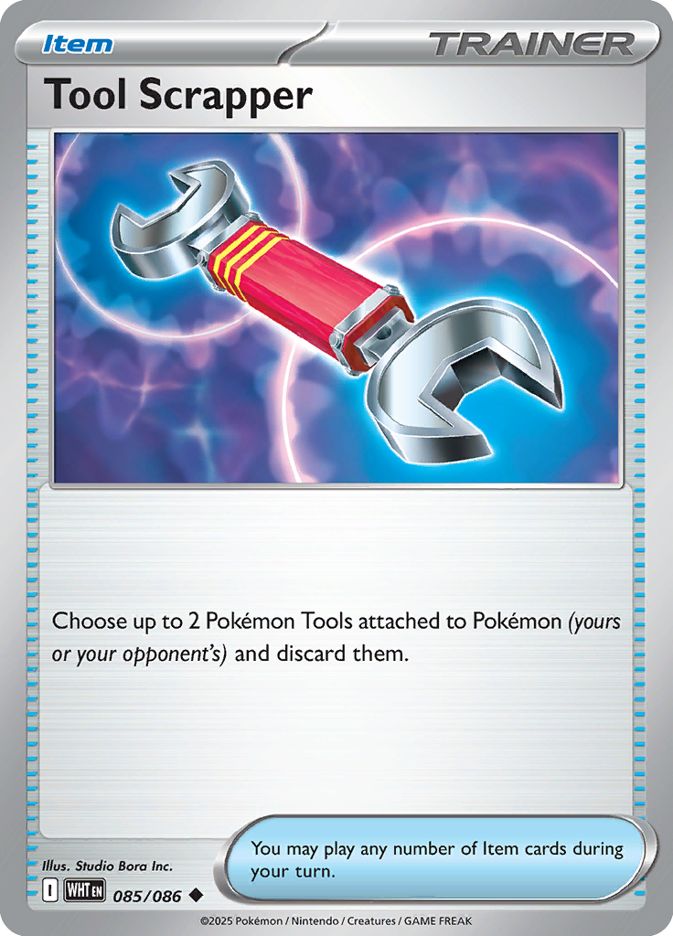 Tool Scrapper Pokemon card #085 from White Flare TCG set - high resolution trading card image