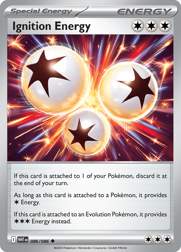 Ignition Energy Pokemon card #086 from White Flare TCG set - high resolution trading card image
