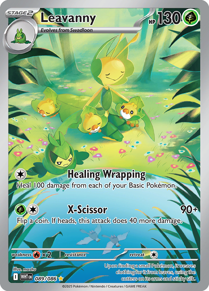 Leavanny Pokemon card #089 from White Flare TCG set - high resolution trading card image