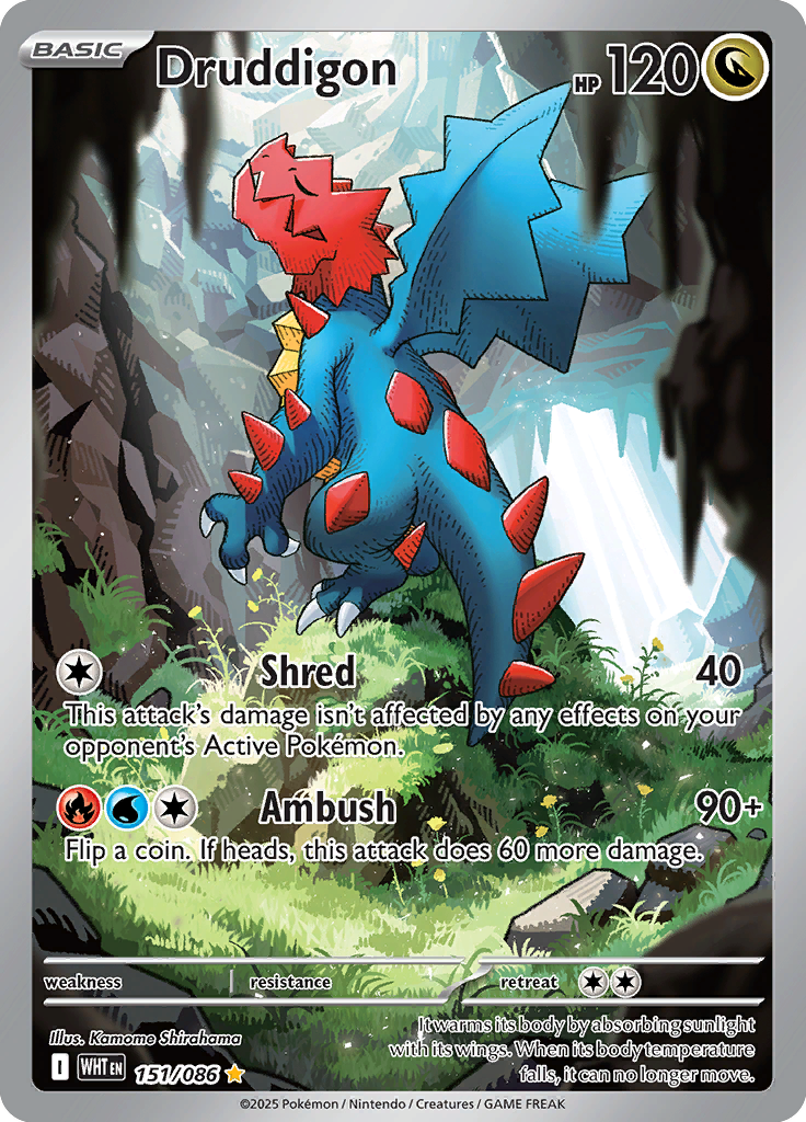 Watchog Pokemon card #151 from White Flare TCG set - high resolution trading card image