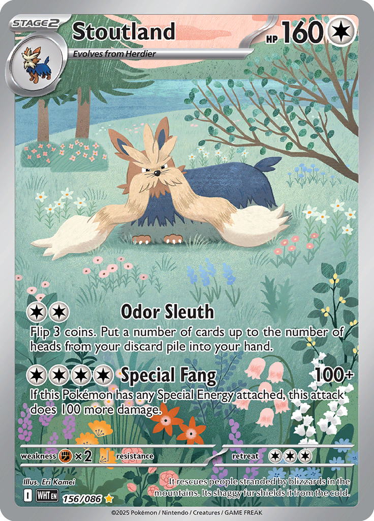Braviary Pokemon card #156 from White Flare TCG set - high resolution trading card image