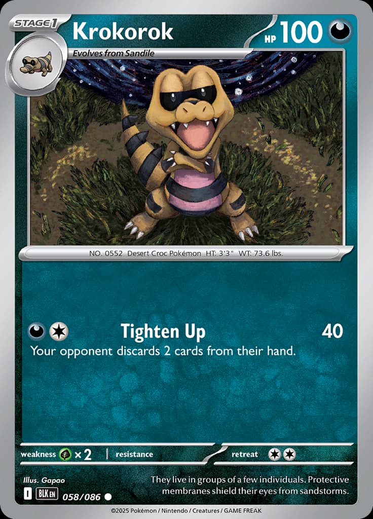 Black Bolt Pokemon card #058 - high resolution TCG trading card image
