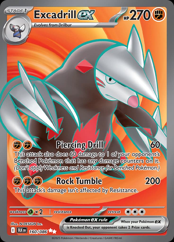 Black Bolt Pokemon card #160 - high resolution TCG trading card image