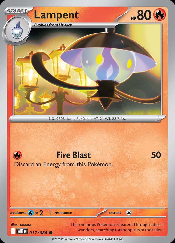 White Flare Pokemon card #017 - high resolution TCG trading card image