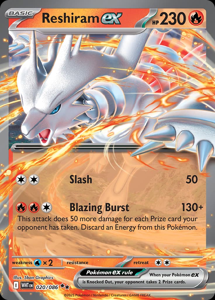 White Flare Pokemon card #020 - high resolution TCG trading card image