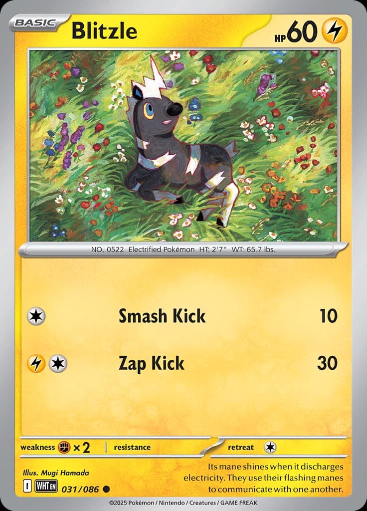 White Flare Pokemon card #031 - high resolution TCG trading card image