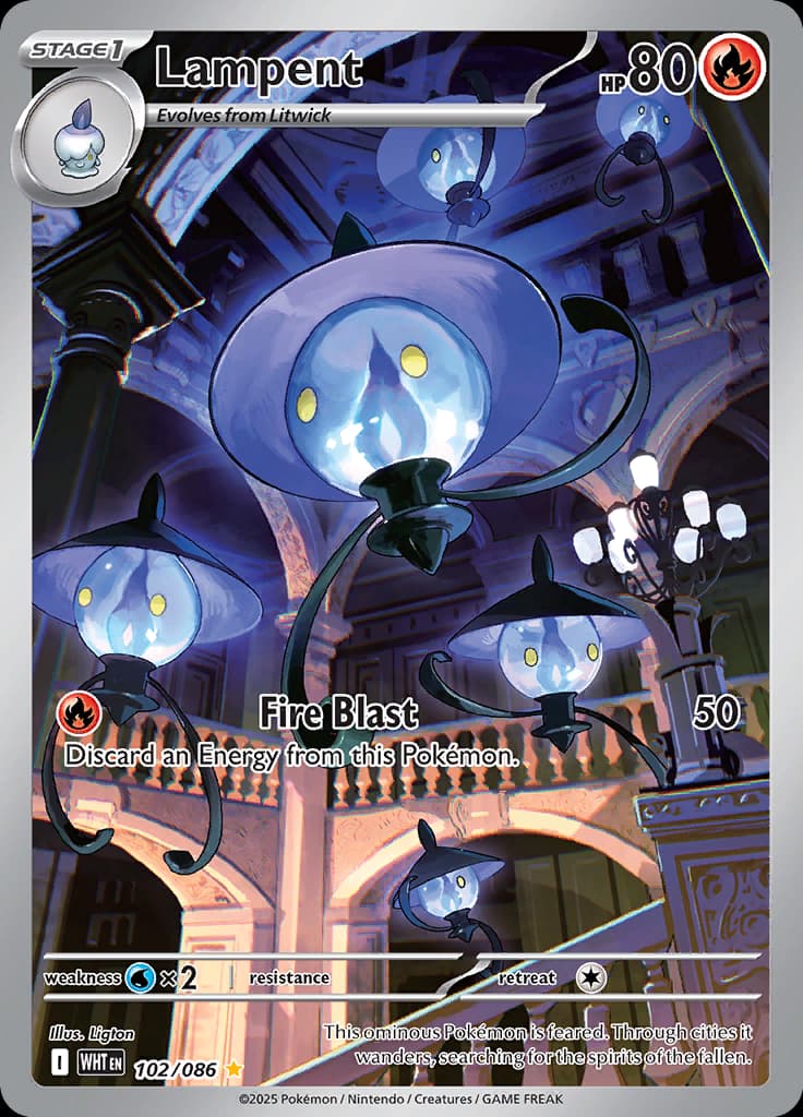 White Flare Pokemon card #102 - high resolution TCG trading card image