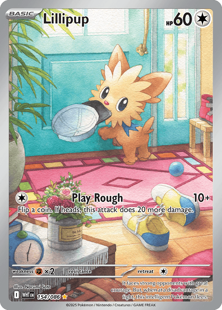 White Flare Pokemon card #154 - high resolution TCG trading card image