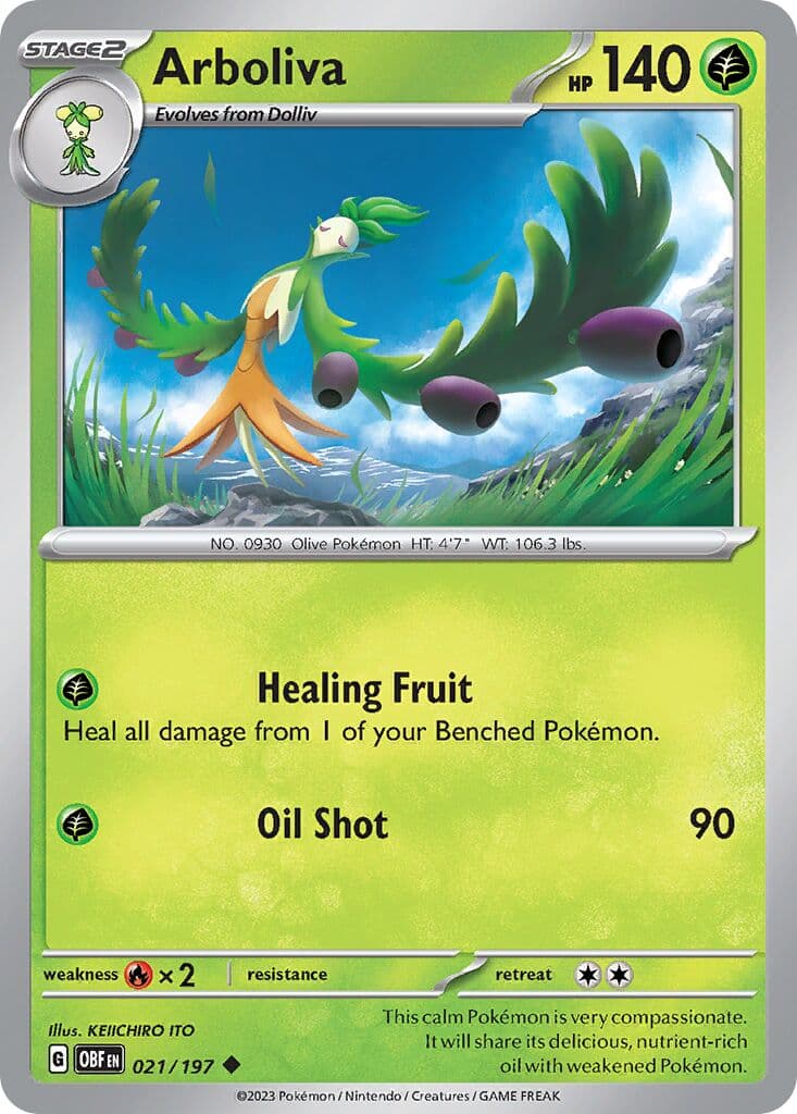 Obsidian Flames Pokemon card #021 - high resolution TCG trading card image