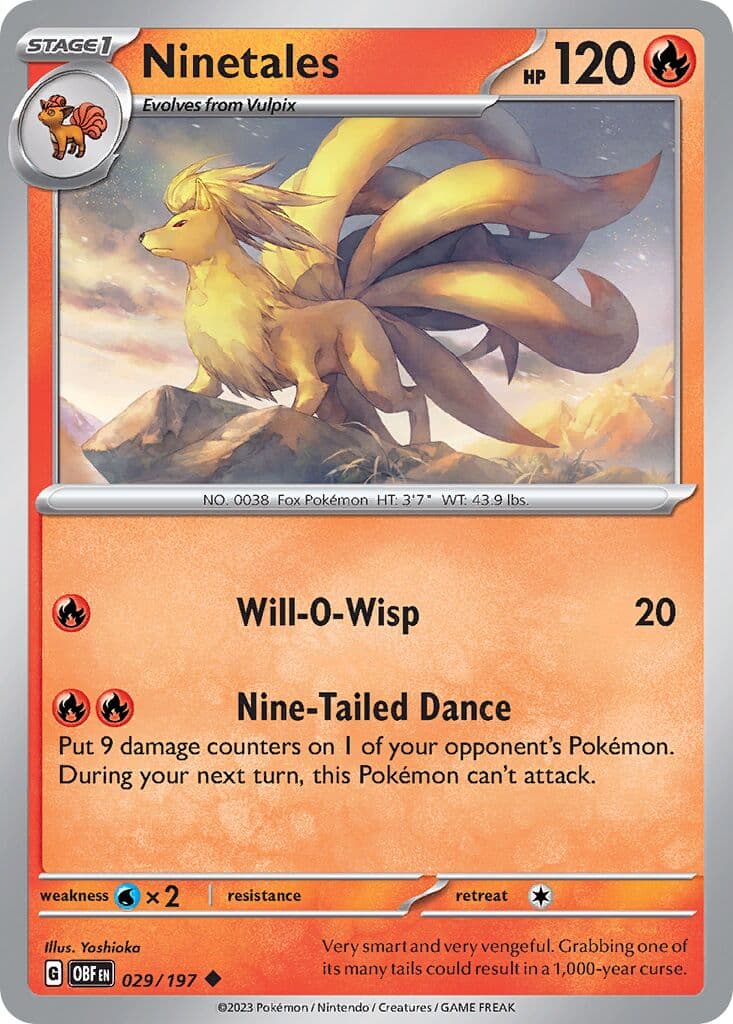 Obsidian Flames Pokemon card #029 - high resolution TCG trading card image
