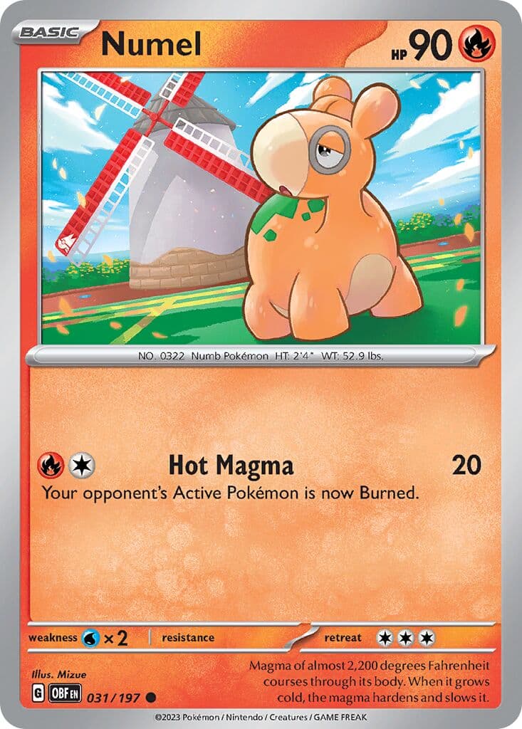 Obsidian Flames Pokemon card #031 - high resolution TCG trading card image