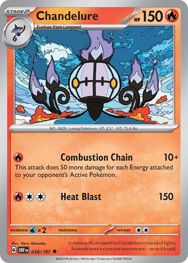 Obsidian Flames Pokemon card #038 - high resolution TCG trading card image