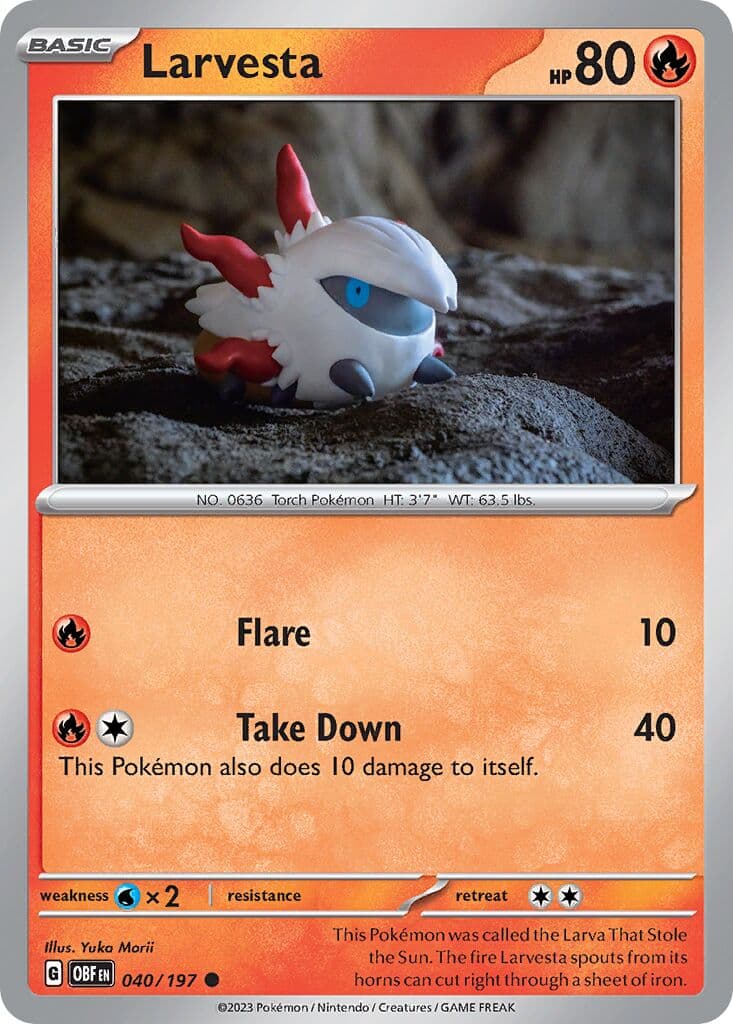 Obsidian Flames Pokemon card #040 - high resolution TCG trading card image