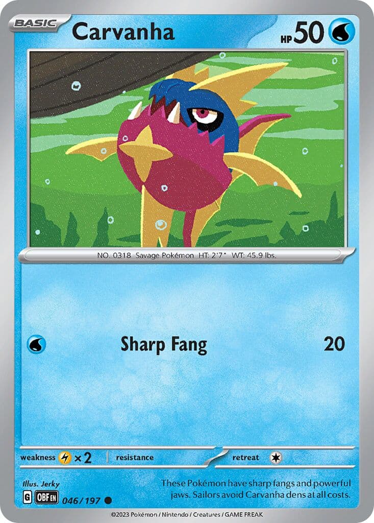 Obsidian Flames Pokemon card #046 - high resolution TCG trading card image