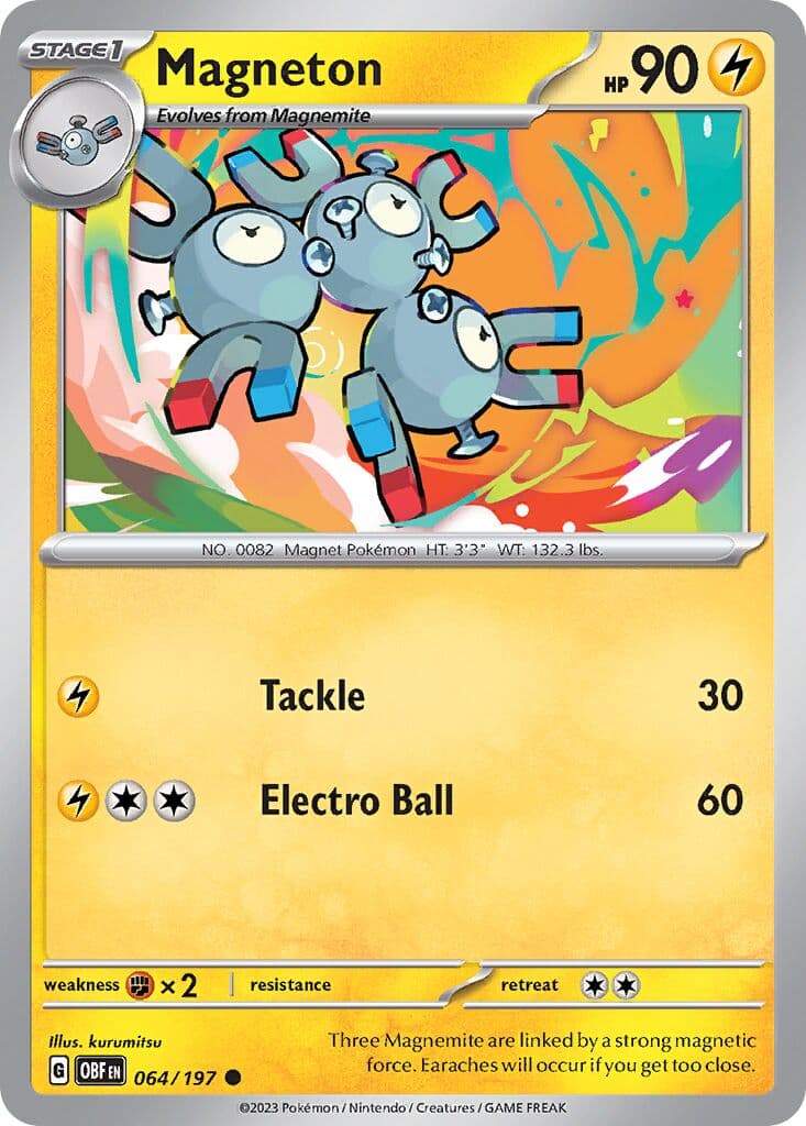 Obsidian Flames Pokemon card #064 - high resolution TCG trading card image