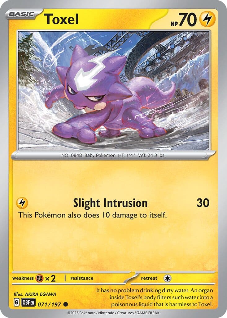 Obsidian Flames Pokemon card #071 - high resolution TCG trading card image