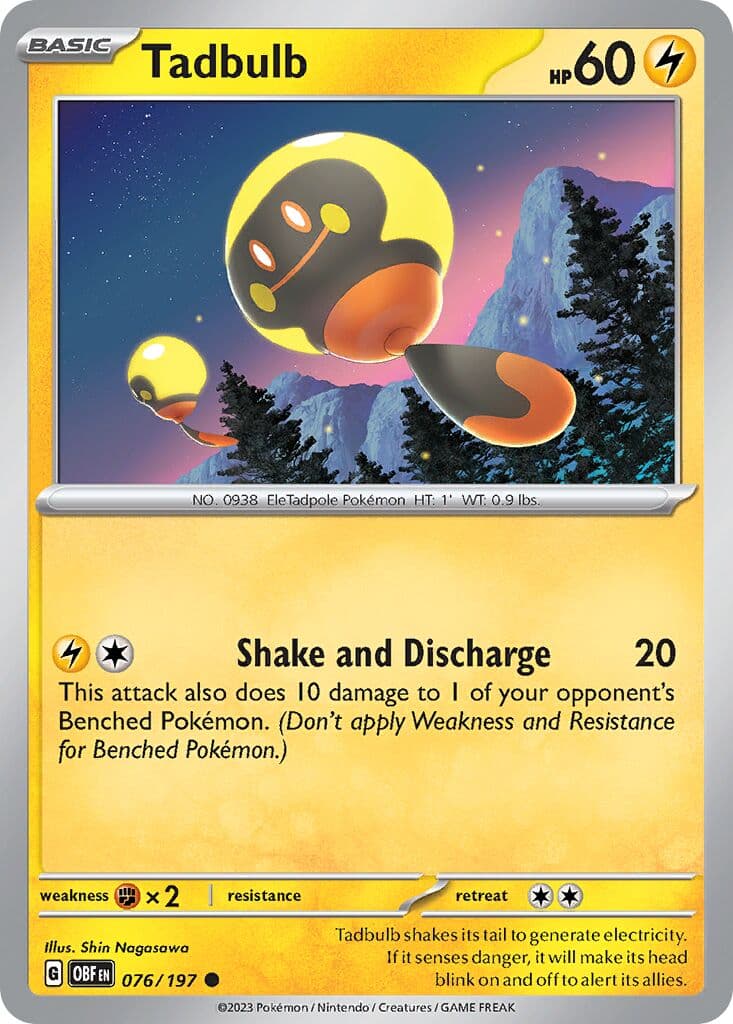 Obsidian Flames Pokemon card #076 - high resolution TCG trading card image