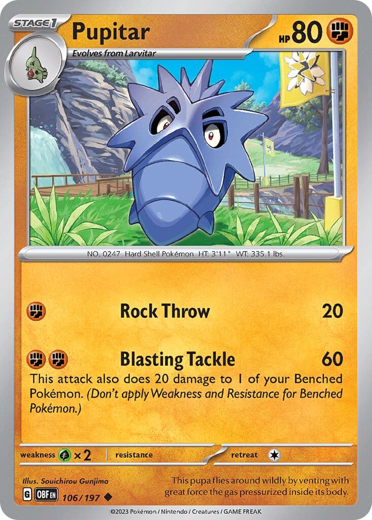 Obsidian Flames Pokemon card #106 - high resolution TCG trading card image