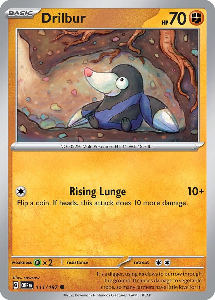 Obsidian Flames Pokemon card #111 - high resolution TCG trading card image