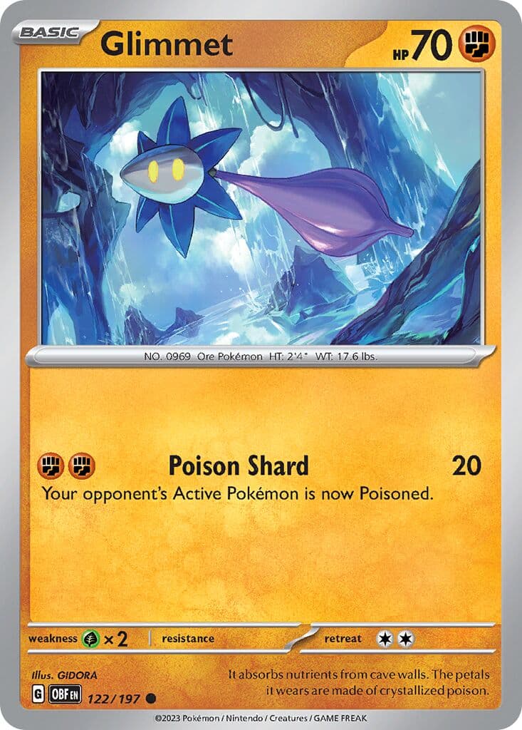Obsidian Flames Pokemon card #122 - high resolution TCG trading card image