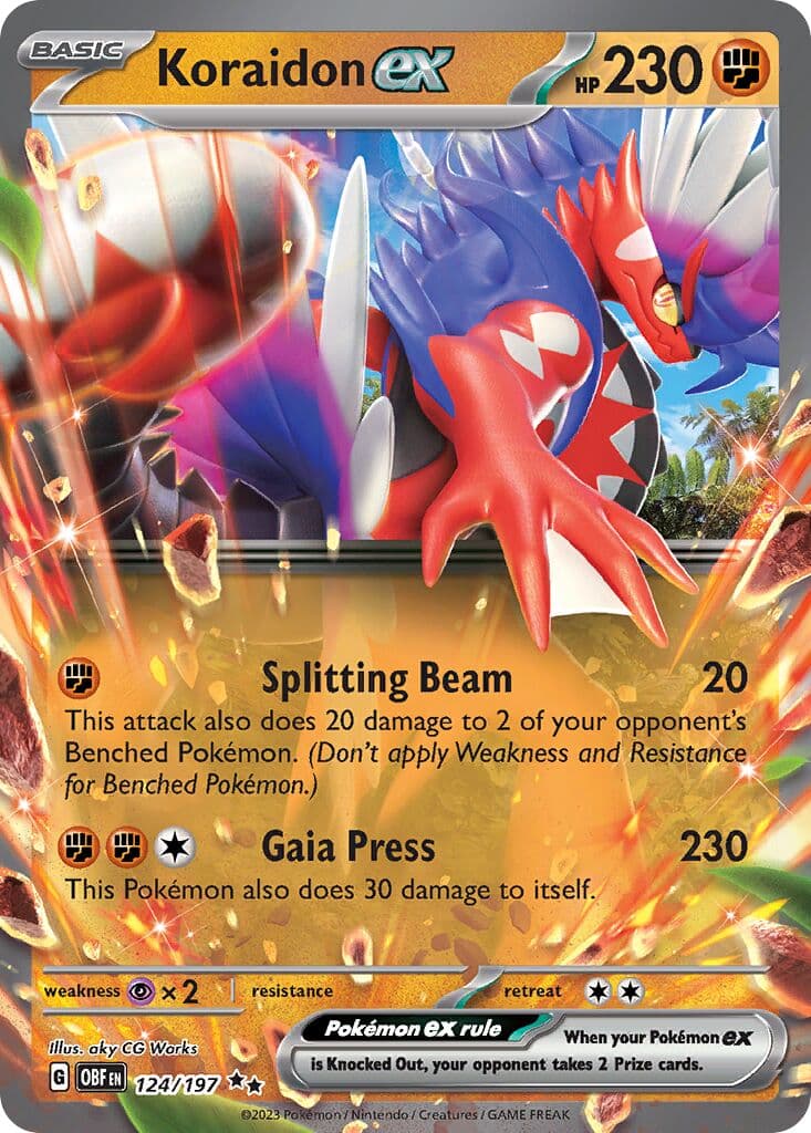 Obsidian Flames Pokemon card #124 - high resolution TCG trading card image