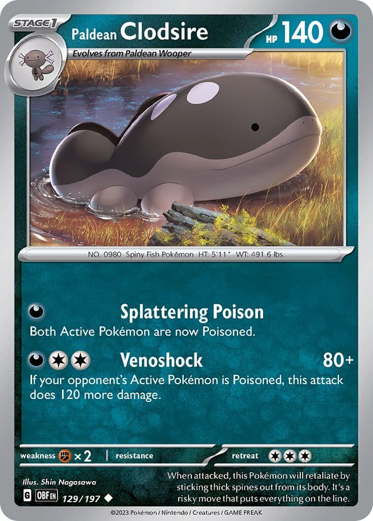 Obsidian Flames Pokemon card #129 - high resolution TCG trading card image