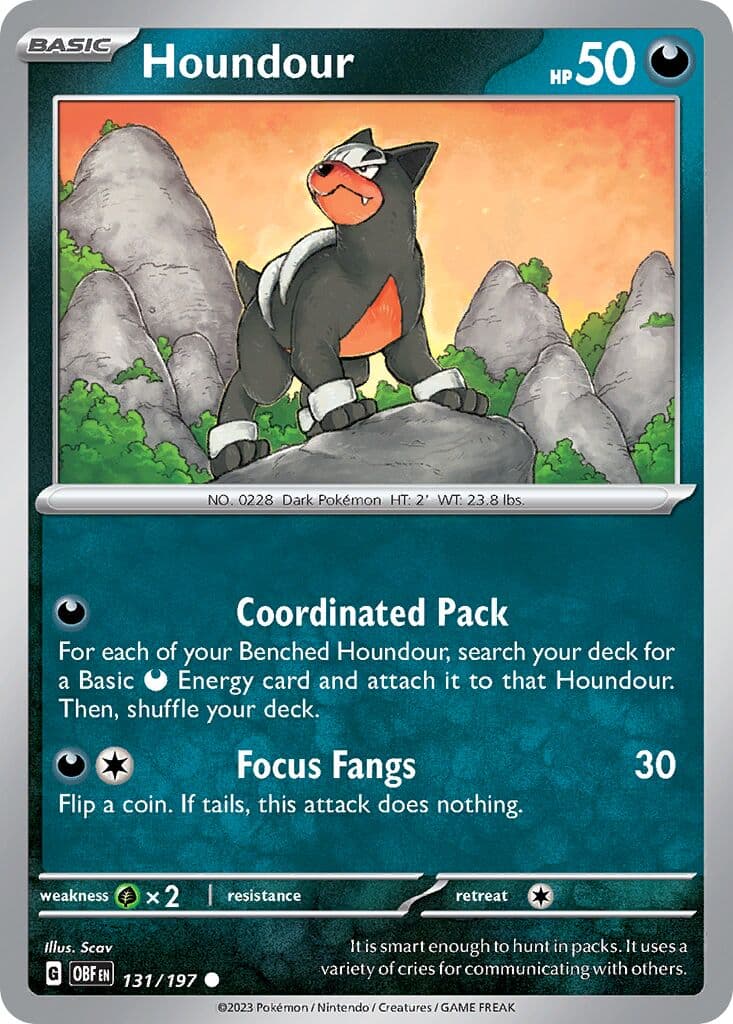 Obsidian Flames Pokemon card #131 - high resolution TCG trading card image